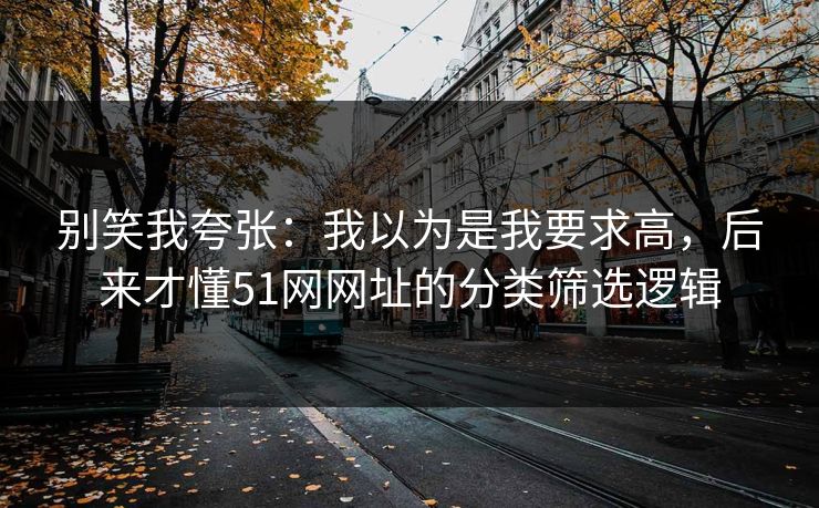 别笑我夸张:我以为是我要求高,后来才懂51网网址的分类筛选逻辑 别笑我夸张:我以为是我要求高,后来才懂51网网址的分类筛选逻辑